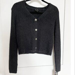 NWT Art Class Fuzzy Short Cardigan- Kids XL/ Womens size XS/S